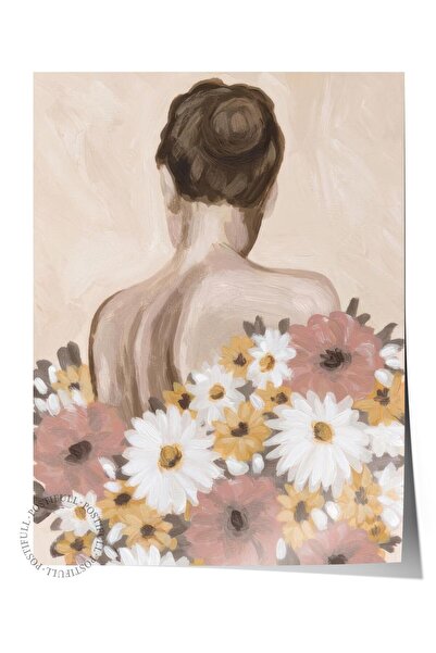 Postifull Αφίσα με λουλούδια, αφίσα τοίχου χωρίς πλαίσιο, κάθετη ζωγραφική το...