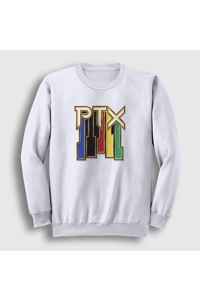 Presmono Unisex Λευκό Vintage Φούτερ Pentatonix 75799tt