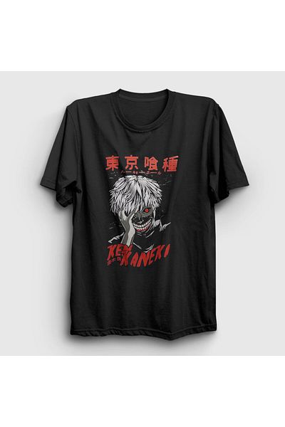 Presmono Μπλουζάκι Unisex Μαύρο Ken Kaneki Anime Tokyo Ghoul 136707 ττ