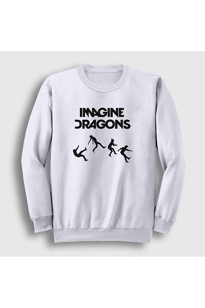 Presmono Φούτερ Unisex White World Imagine Dragons 83157tt