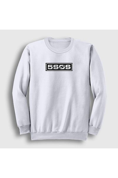 Presmono Unisex Λευκό 5 Seconds Of Summer φούτερ 78638tt