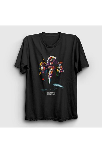 Presmono Μπλουζάκι Unisex Black Band V2 Led Zeppelin 95538tt