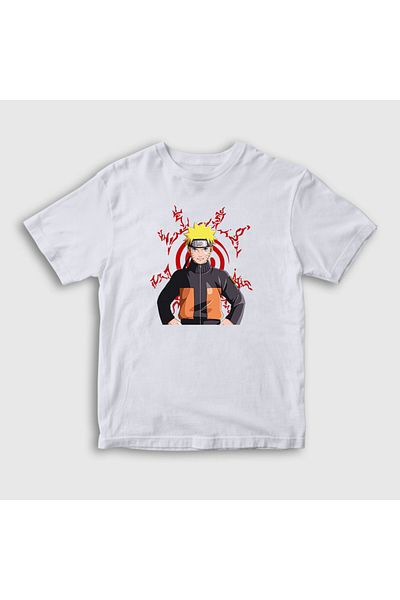 Presmono Tricou alb Fuinjutsu Anime Naruto pentru copii unisex132020tt