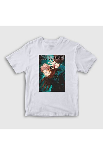Presmono Unisex Παιδικό λευκό μπλουζάκι Anime Jujutsu Kaisen 130789 ττ