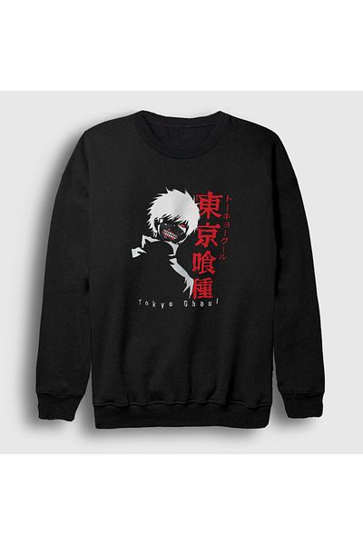 Presmono Унисекс черен аниме суитшърт Tokyo Ghoul 136418tt
