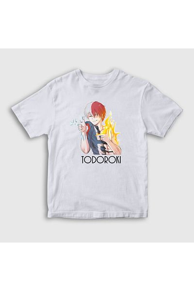 Presmono Tricou unisex alb Shoto Anime Boku No Hero Academia128798tt