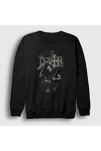 Presmono Унисекс черен суитшърт Chuck Schuldiner Death 137808tt