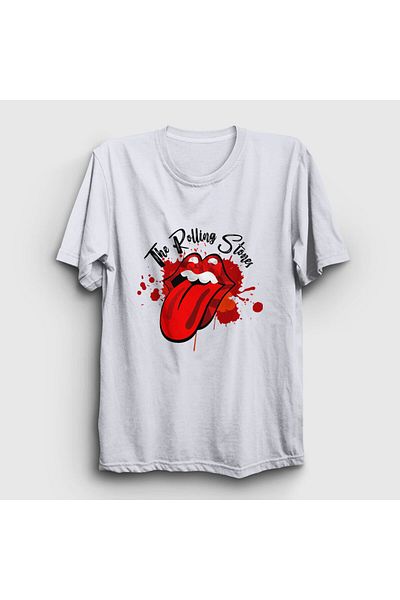 Presmono Μπλουζάκι Unisex White Logo V3 The Rolling Stones 118253 ττ