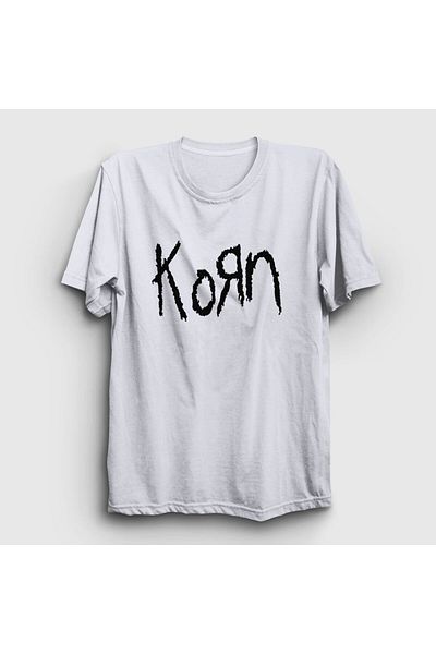 Presmono Μπλουζάκι Unisex Λευκό Λογότυπο Korn 92217tt