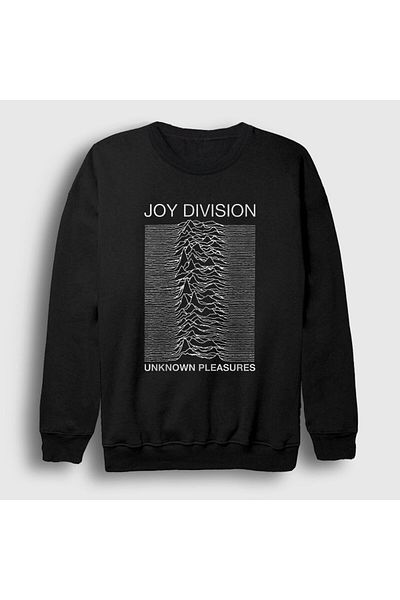 Presmono Унисекс черен суитшърт Unknown Pleasures Joy Division 87792tt