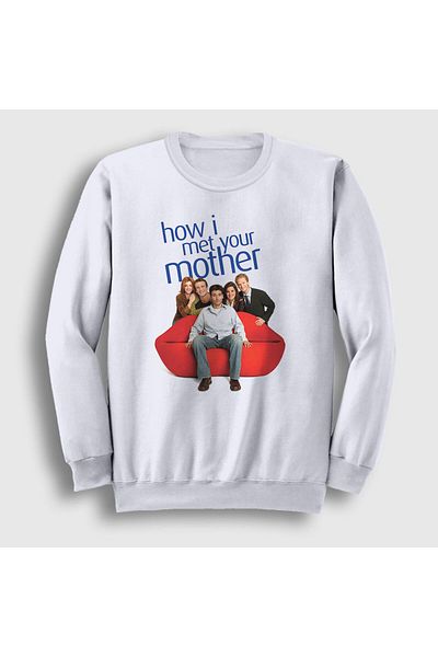 Presmono Unisex Λευκό Φούτερ All How I Met Your Mother 194820 ττ
