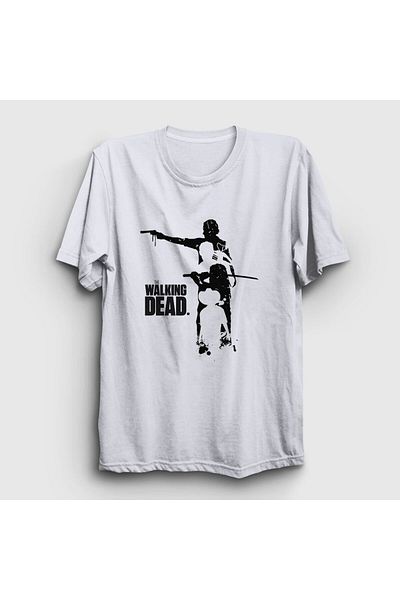 Presmono Μπλουζάκι Unisex White Silhouettes The Walking Dead 220887 ττ