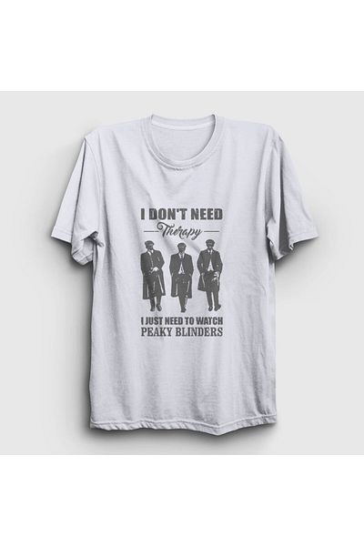Presmono Μπλουζάκι Unisex White Therapy Peaky Blinders 202111 ττ