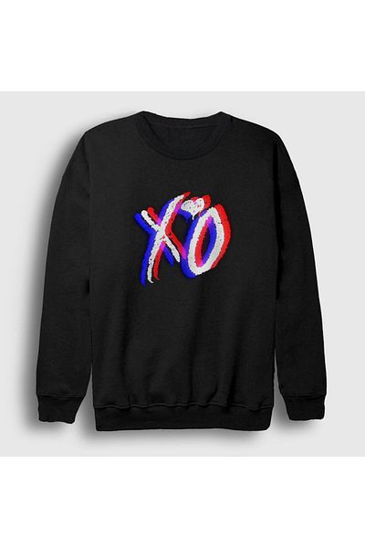 Presmono Унисекс черен суитшърт Glitch Xo The Weeknd 158638tt