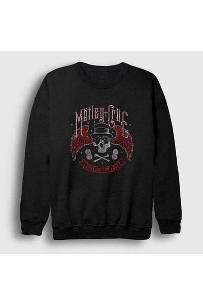 Presmono Unisex Μαύρο φούτερ Fast Mötley Crüe 167038 ττ