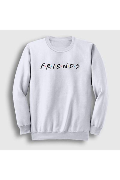 Presmono Φούτερ Unisex White Friends 189642 ττ