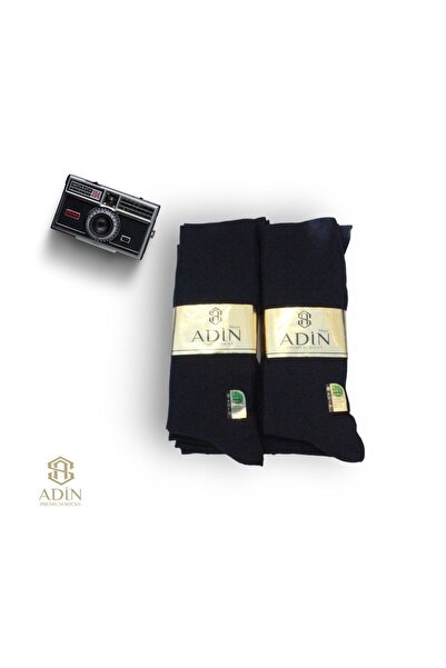 Adin Bambu Erkek Soket Çorap Dikişsiz Lacivert 6’lı (ALTIN SERİSİ)