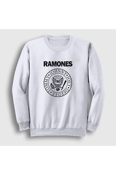 Presmono Φούτερ Unisex White Logo Ramones 170032 ττ
