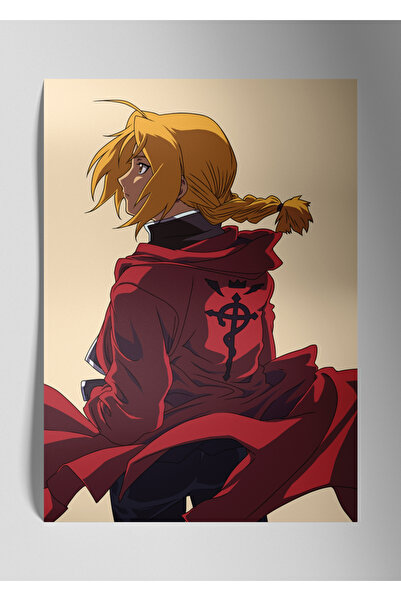 DekorHane Edward Elric Anime - Metal Poster Tablo