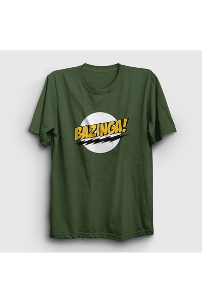 Presmono Μπλουζάκι Unisex Khaki Bazinga The Big Bang Theory 181001 ττ