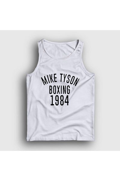 Presmono Unisex Alb 1984 Mike Tyson Atlet157350tt
