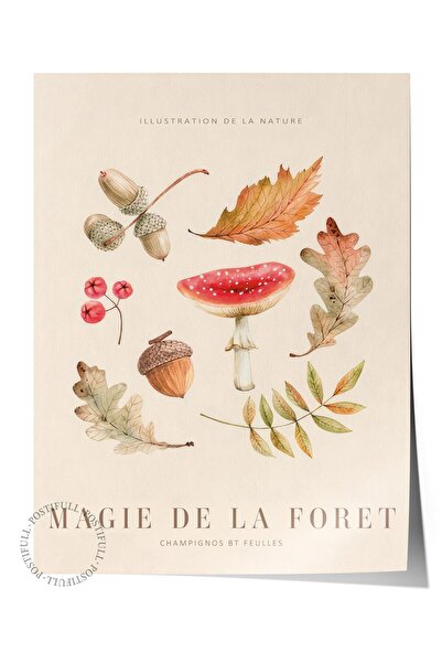 Postifull Magija šume No1 poster, vertikalna zidna slika Comfort serija NO:10...