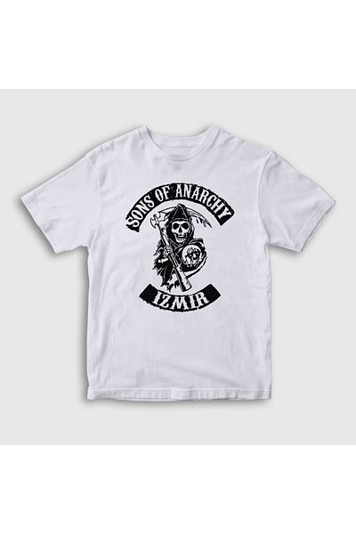 Presmono Unisex Παιδικό λευκό μπλουζάκι Izmir Sons Of Anarchy 215370 ττ
