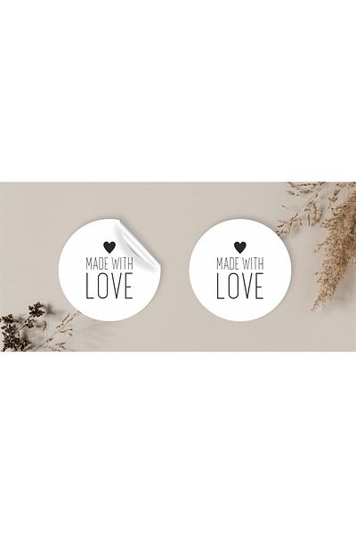 anka design 48 Pieces of Art Sticker - Packaging and Shipping Label (4X4Cm) - Made with Love