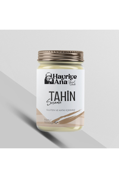 hayriye ana yöresel ürünler Yerli Konya Bozkır Kavrulmamış tahin 1000 Gr