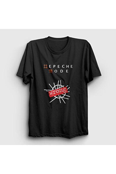 Presmono Unisex crna pogrešna Depeche Mode T-shirt 141448tt