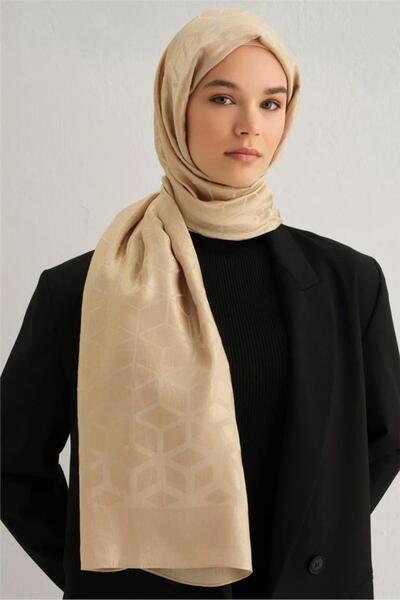 Armine شال LYOCELL باللون البيج - 1002-2 1113-5