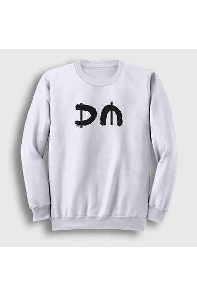 Presmono Φούτερ Unisex White Dm V2 Depeche Mode 140293 ττ