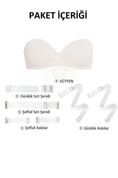 KUIN Sutien cu bretele transparente la spate (CUMPĂRAT-SUPPORTAT)