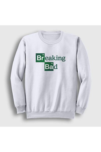 Presmono Unisex Λευκό λογότυπο Breaking Bad φούτερ 185250 ττ