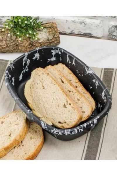 RubyLife Bread Basket with Marble Pattern, 30 X 22 Bread