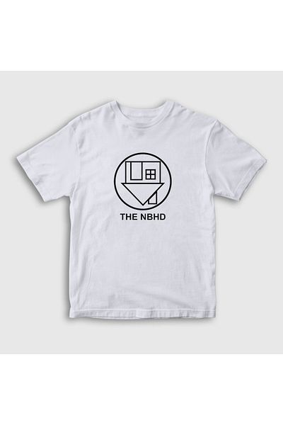 Presmono Tricou unisex pentru copii cu logo alb The Neighbourhood175860tt