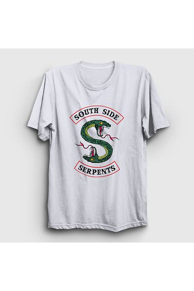 Presmono Μπλουζάκι Unisex White South Side Serpents Riverdale 207260 ττ