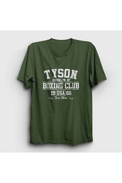 Presmono Μπλουζάκι Unisex Khaki Boxing Club Mike Tyson 157657 ττ