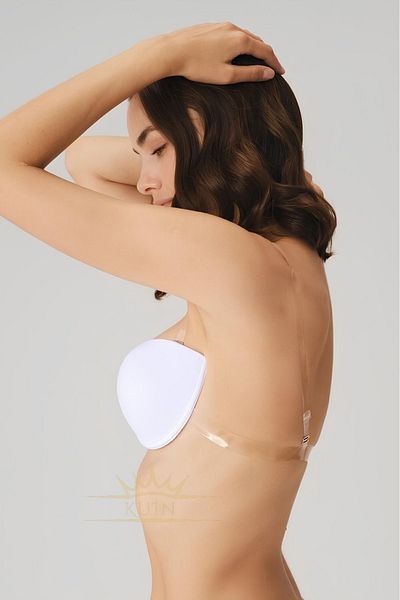 KUIN Sutien decoltat fără spate transparent (nunta, logodna, henna, absolvire, sutien rochie de seară)