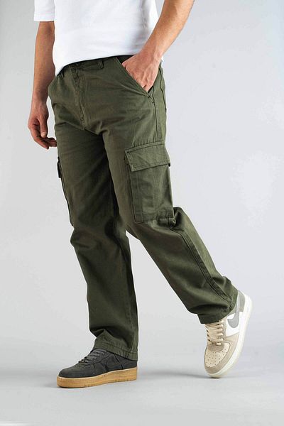 bombe Khaki Men's Cargo Pants - Bagy Cut