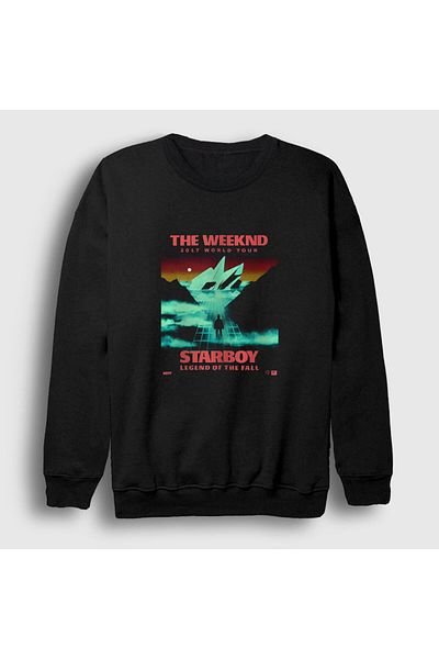 Presmono Унисекс черен суитшърт Tour Starboy The Weeknd 159021tt