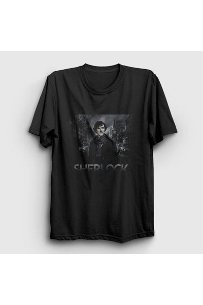 Presmono Μπλουζάκι Unisex Black London V2 Sherlock Holmes 212461 ττ