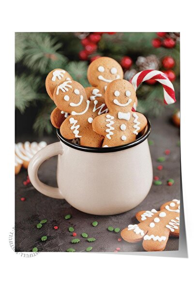 Postifull Poster cu prăjituri de gălbenele, poster de perete fără cadru, pict...