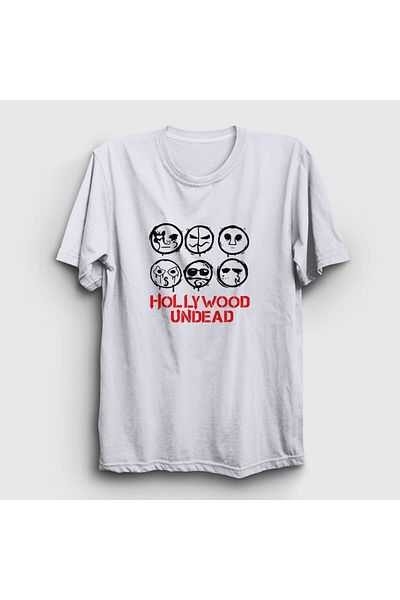 Presmono Μπλουζάκι Unisex White Masks V3 Hollywood Undead 149991 ττ