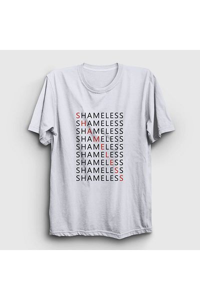 Presmono Μπλουζάκι Unisex Λευκό Διαγώνιο Shameless 208909 ττ