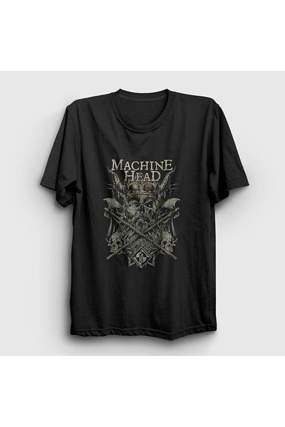 Presmono Μπλουζάκι Unisex Μαύρο Viking Machine Head 162411 ττ