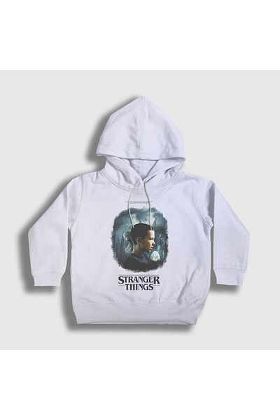 Presmono Hanorac cu glugă pentru copii, alb, Shadow Stranger Things, unisex219608tt