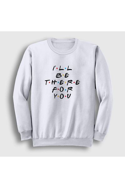 Presmono Φούτερ Unisex White There Friends 190851 ττ