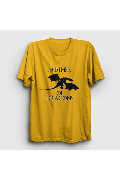Presmono Μπλουζάκι Unisex Yellow Mother Of Dragons Game Of Thrones 192680 ττ