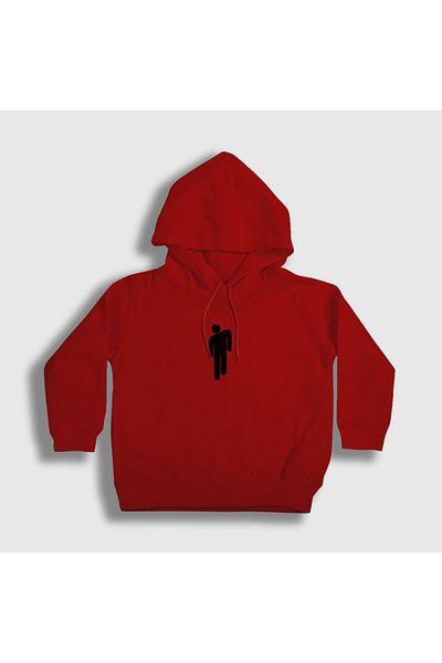 Presmono Унисекс детски червен суитшърт с качулка Blohsh Billie Eilish 153949tt